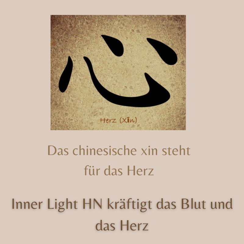 Herz (xin) Chinesisches Zeichen Herz Niere Wasser Knochen Herz Organstärkung Blase Wasser Kornkammer Natur