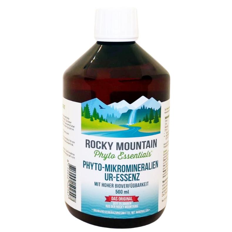 Phyto Mikromineralien Ur Essenz Vitamine Nahrungsergänzung Bio Rocky Mountain Phyto Mikromineralien flüssiges Extrakt aus kolloidalen Mineralien und Spurenelementen Kornkammer Natur 500ml