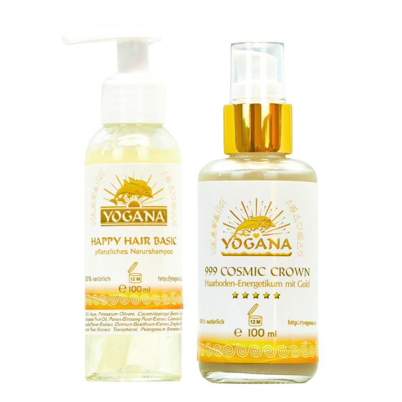 Yogana Delphinset 1 Kopf Haare Gold Frau Set Kornkammer Natur Shampoo Energetikum