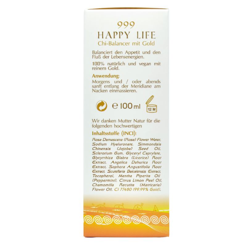 999 Happy Life - Chi Balancer inci Yogana 100ml Yogana - Body Creme Kornkammer Natur