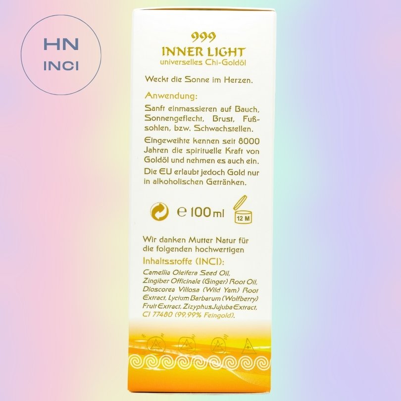 999 Inner Light HN Yogana 100ml Herz Niere Wasser Knochen Herz Organstärkung Blase Wasser Kornkammer Natur