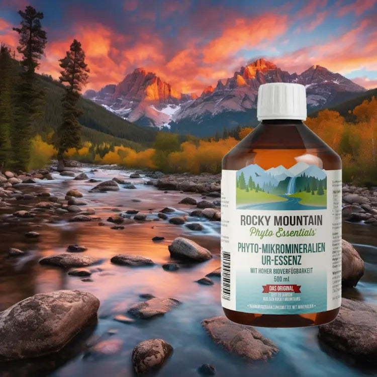 Phyto Mikromineralien Ur Essenz Vitamine Nahrungsergänzung Bio Rocky Mountain Phyto Mikromineralien flüssiges Extrakt aus kolloidalen Mineralien und Spurenelementen Berge