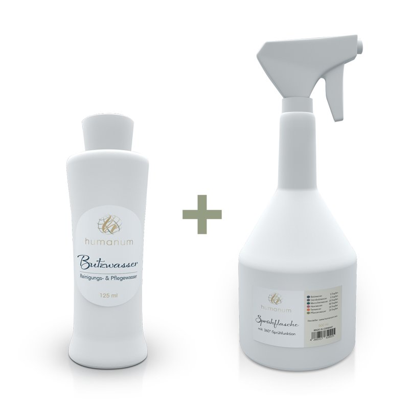 Butzwasser Humanum Reinigungs Pflegewasser Spraydose Kornkammer Natur