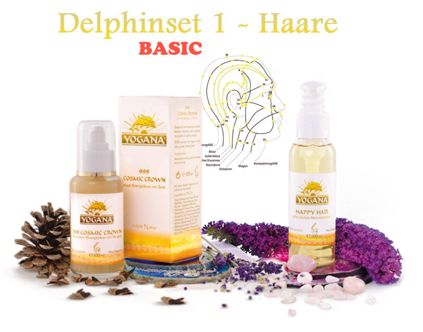 Yogana Delphinset 1 Kopf Haare Gold Frau Set Kornkammer Natur Shampoo Spülung Farbe Alle Haarfarben